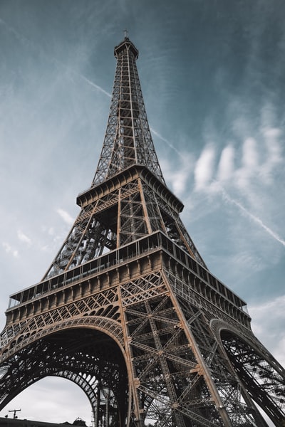 法国巴黎埃菲尔铁塔微距摄影